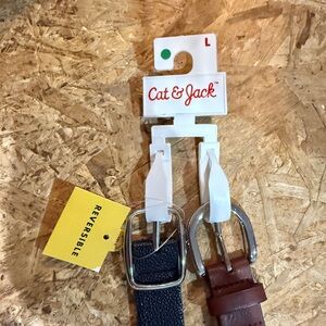 Cat & Jack Reversible kids Belt - Black and Brown
